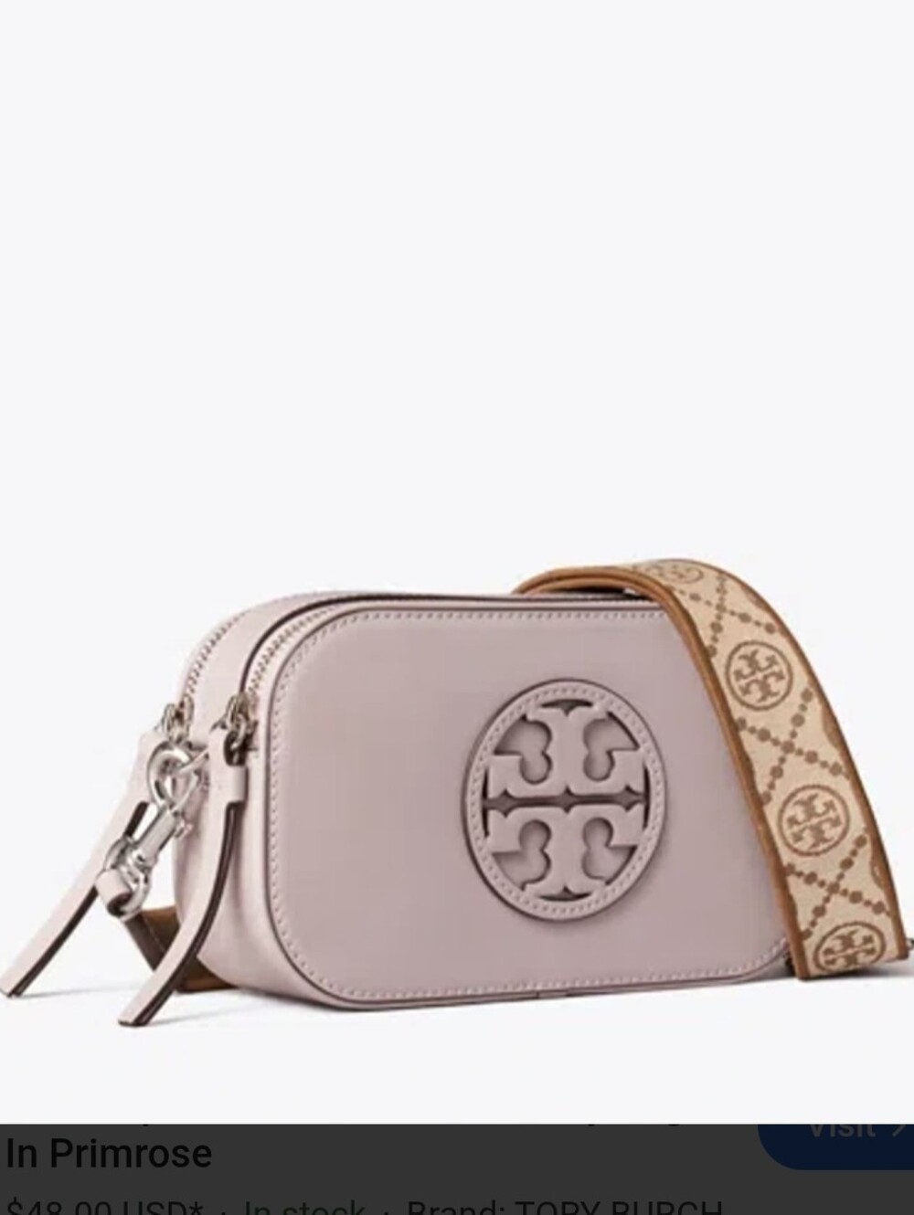 Tory Burch Mini Miller Crossbody Bag - PRIMROSE